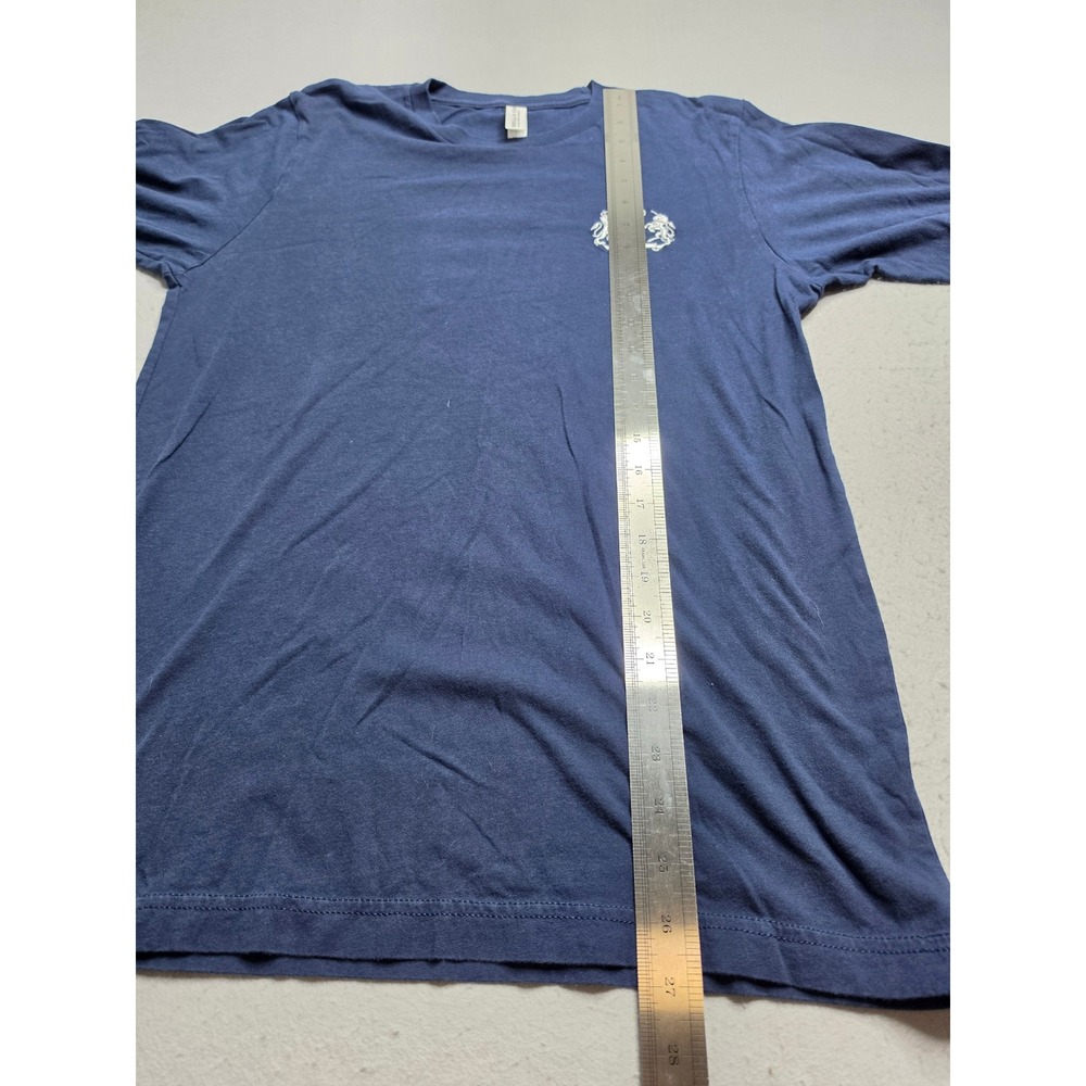 Bella+Canvas Airlume Jersey Shirt Mens Medium Blue Crew Neck Long Sleeve Outdoor - Picture 5 of 7